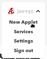 IFTTT New Applet